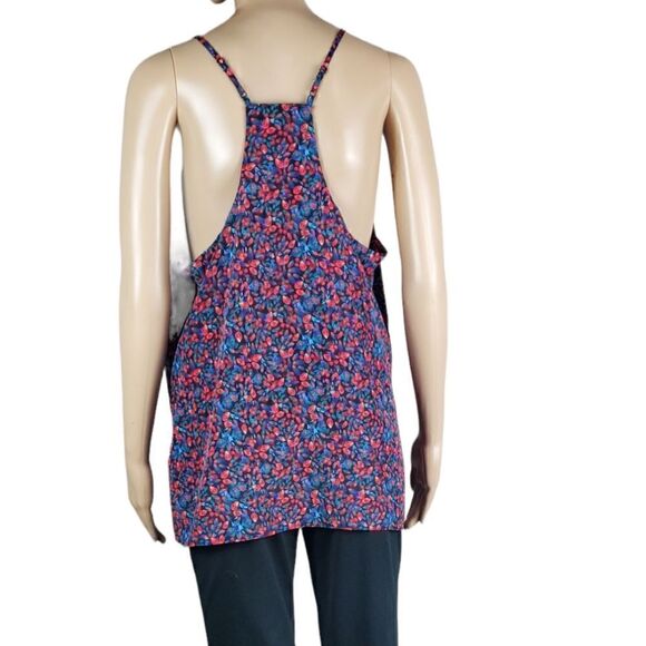 J. Crew Factory Red & Blue Floral Tank Top - Picture 2 of 4